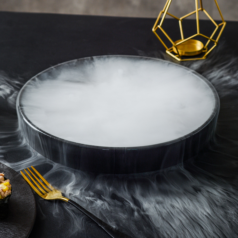 artistic dry ice plate series