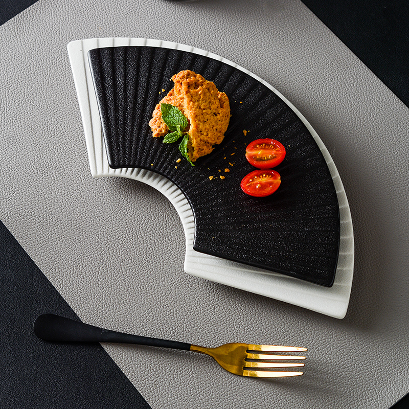 creative fan shaped plate series