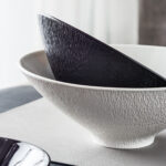 conical ceramic rice bowl
