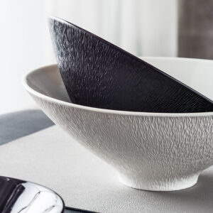 conical ceramic rice bowl