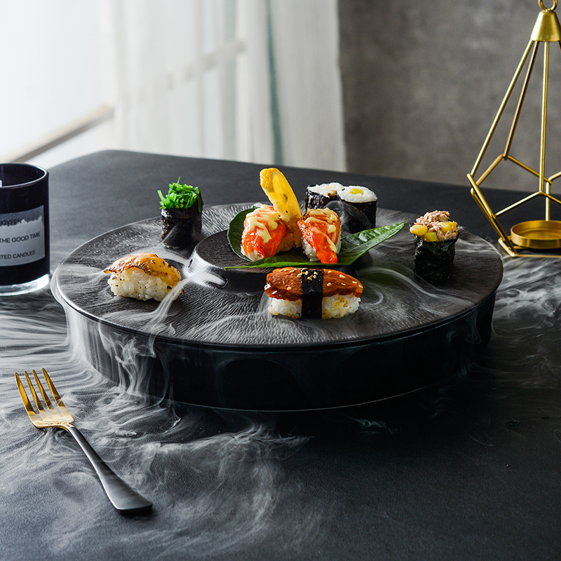 artistic dry ice plate series
