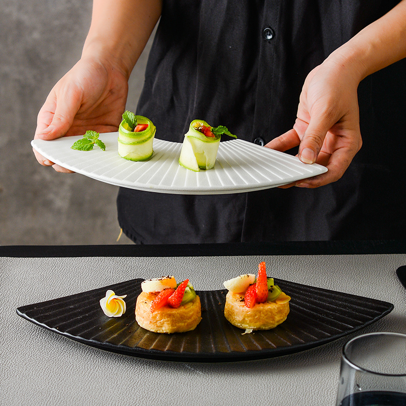 creative fan shaped plate series