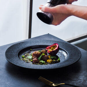 creative rock layer ceramic plate series