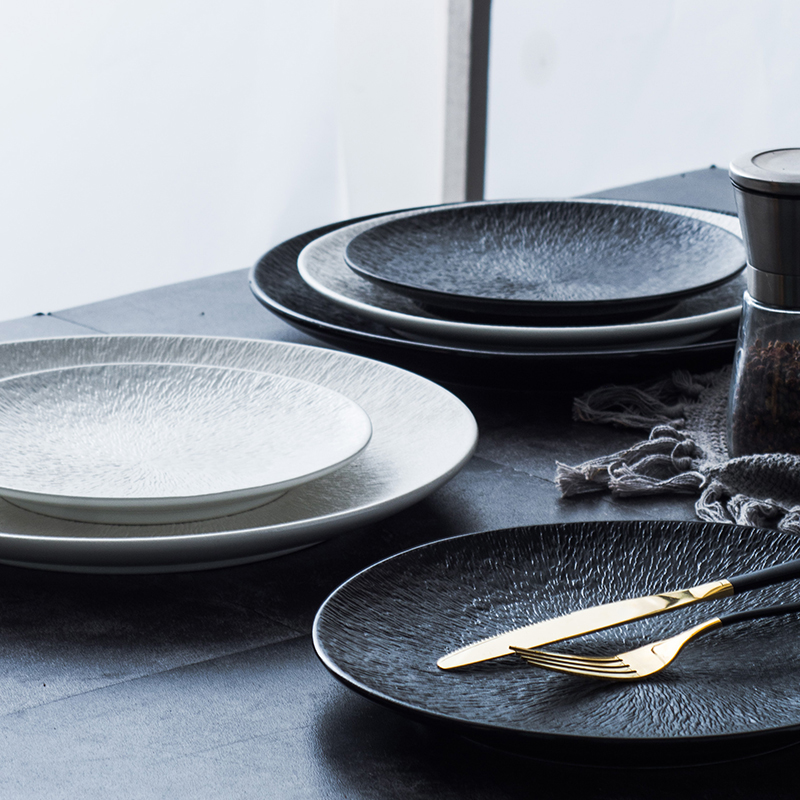 creative rock layer dinner plate