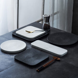 creative rock layer sushi plate