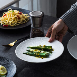 creative rock layer dinner plate
